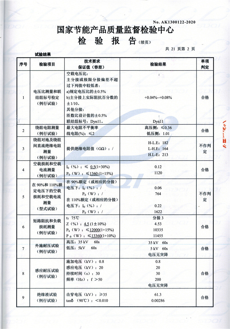 高低压试验报告-S11-1250长乐长乐长乐油浸式变压器-2.jpg